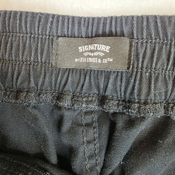 Levi's Signature Wide Leg Cropped Pullon Pants Size 14/32 - Picture 15 of 17